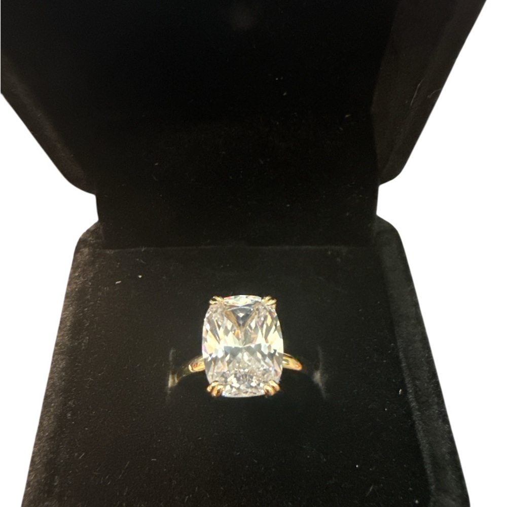 Elegant Gold over Silver Women's Ring 5